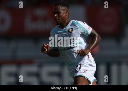 Monza, Italien. Oktober 2023. Jovane Cabral aus Salernitana während des Spiels der Serie A im Stadio Brianteo, Monza. Der Bildnachweis sollte lauten: Jonathan Moscrop/Sportimage Credit: Sportimage Ltd/Alamy Live News Stockfoto