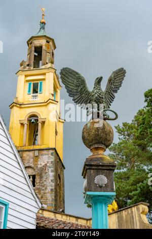 Portmeirion, Gwynedd, Wales, Vereinigtes Königreich Stockfoto