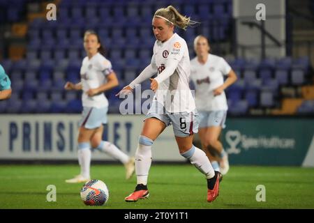 Liverpool Women gegen Aston Villa Women Barclays Women's Super League LIVERPOOL, ENGLAND - 8. OKTOBER 2023 in Liverpool, ENGLAND, Jordan Nobbs of Aston Villa in Aktion während des Spiels der Barclays Women's Super League zwischen Liverpool und Aston Villa im Preston Park. (Foto von Alan Edwards für f2images) Stockfoto