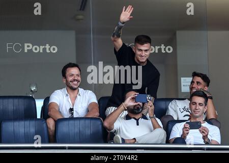 Otávio, Al Nassr-Spieler, besucht sein ehemaliges Stadion, Dragon Stadium, Porto, Portugal. 8. Oktober 2023. Stockfoto