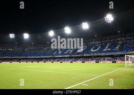 Allgemeiner Blick in das Diego Armando Maradona Stadion des SSC Neapel vor dem SSC Napoli und ACF Fiorentina im Stadio Diego Armando Maradona, Neapel, Italien Stockfoto