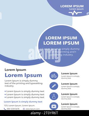 Modernes Design Health Care of Medical Services Flyer Poster Stock Vektor