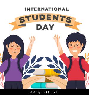 Vektor-Design Internationale Studenten Tag Illustration Stock Vektor