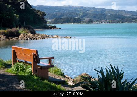 Pauatahanui Inlet, Porirua Harbour, Wellington, Nordinsel, Neuseeland Stockfoto