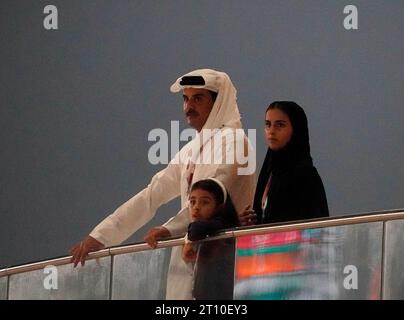 Doha, Katar. Oktober 2023. 8. Oktober 2023, Losail International Circuit, Doha, Formel 1 Qatar Airways Qatar Grand Prix 2023, im Bild Tamim bin Hamad Al Thani (Emir von Katar) Credit: dpa/Alamy Live News Stockfoto