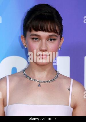 London, Großbritannien. Oktober 2023. Cailee Spaeny besucht die Premiere von Priscilla während des 67. BFI London Film Festival in der Royal Festival Hall in London. (Foto: Fred Duval/SOPA Images/SIPA USA) Credit: SIPA USA/Alamy Live News Stockfoto