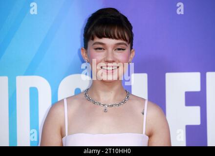 London, Großbritannien. Oktober 2023. Cailee Spaeny besucht die Premiere von Priscilla während des 67. BFI London Film Festival in der Royal Festival Hall in London. (Foto: Fred Duval/SOPA Images/SIPA USA) Credit: SIPA USA/Alamy Live News Stockfoto