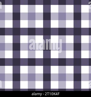 Pastell Tischdecke Gingham Vektor nahtlose Muster. Dunkelblauer Hintergrund. Cottagecore Garden Design. Homestead Farmhouse Sommer Graphic Backgro Stock Vektor