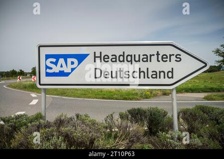 SAP Deutschland SE Zentrale , Hasso-Plattner-Ring, Walldorf, Baden-Württemberg, Deutschland Stockfoto