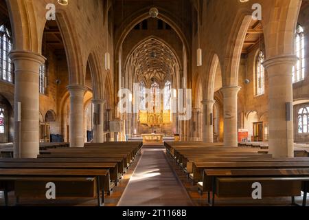 Innenraum der Kilianskirche in Heilbronn, Baden-Württemberg, Deutschland | St. Kilianskirche im Innenraum Heilbronn, Baden-Württemberg Stockfoto