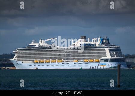 Das Royal Caribbean International Cruise Ship, HYMNE DER MEERE, liegt in Southampton, Großbritannien Stockfoto