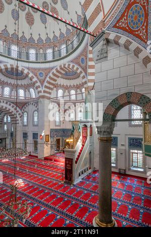 Innenansicht der Atik Valide Moschee, Uskudar, Istanbul, Türkei Stockfoto