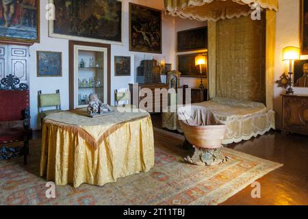 Palazzo Borromeo-Palast im Inneren der Isola Bella, Lago Maggiore, Lombardei, Italien, Europa Stockfoto