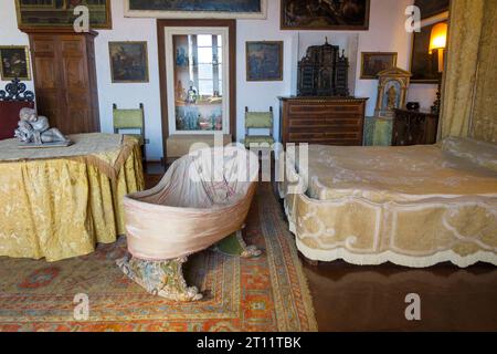 Palazzo Borromeo-Palast im Inneren der Isola Bella, Lago Maggiore, Lombardei, Italien, Europa Stockfoto