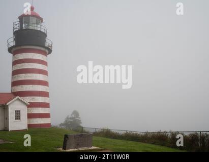 West Quoddy Head Light Lubec, Maine, USA Stockfoto