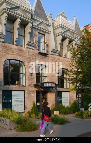 Kanada, Quebec, Montreal, St-Denis Street, typische Architektur, Stockfoto