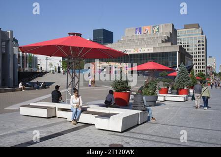 Kanada, Quebec, Montreal, Place des Arts, Quartier des Spectacles, Stockfoto