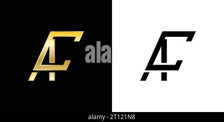 AC-Logo, AC-Monogramm, ursprüngliches AC-Logo, Buchstabe AC-Logo, Symbol, Vektor Stock Vektor