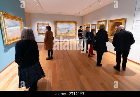 Innenraum des neuen Flügels in der Scottish National Gallery, die im September 2023 in Edinburgh, Schottland, Großbritannien, eröffnet wurde Stockfoto