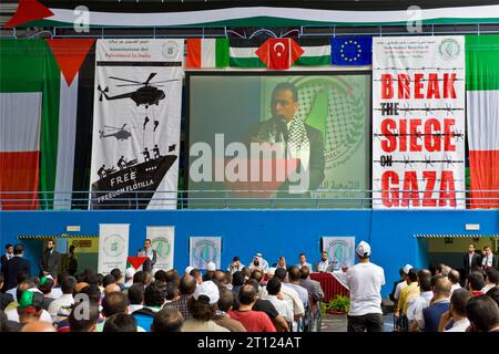 Freiheits-Festival des palästinensischen Volkes, (Freedom Flottille), Milan 13.06.2010 Stockfoto