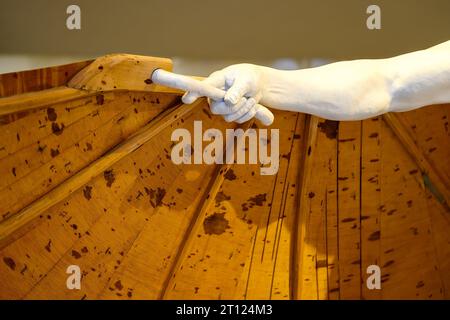 Icaro de Aguilas Denkmal von Mariano Gonzalez Beltran. Nahaufnahme oder Feature Stockfoto