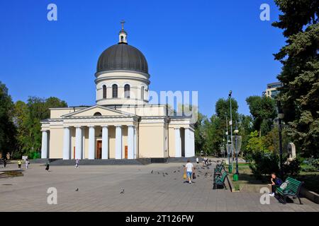 Die östlich-orthodoxe Geburtskirche (1836) in Chisinau, Moldau Stockfoto