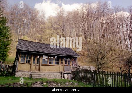 Traditionelles Haus in Arges County, Rumänien, 1999 Stockfoto