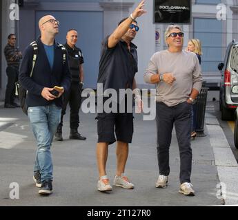 Mailand, It. Oktober 2023. Alberto Tomba: Spaziergang in der Via Montenapoleone Credit: Unabhängige Fotoagentur/Alamy Live News Stockfoto