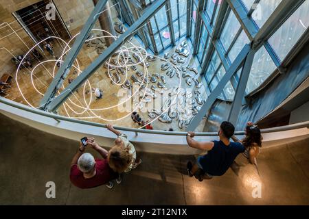 Guggenheim Museum, Architekt Frank Gehry, Innenansicht, Bilbao, Baskenland, Spanien Stockfoto
