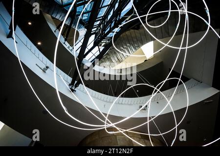 Guggenheim Museum, Architekt Frank Gehry, Innenansicht, Bilbao, Baskenland, Spanien Stockfoto