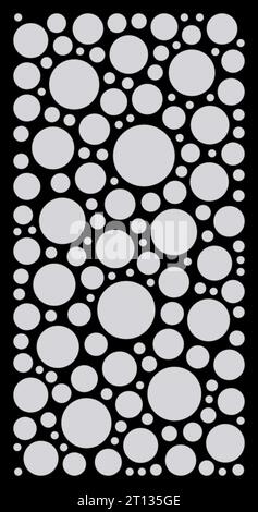 Dekorative Schablone zum Laserschneiden von Kreisen Vektor Stock Vektor