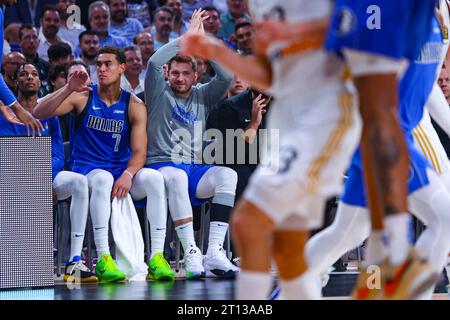 Oktober 2023; Wizink Center, Madrid, Spanien, Basketball-freundlich, Real Madrid versus Dallas Mavericks; Credit: Action Plus Sports Images/Alamy Live News Stockfoto