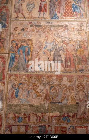 Die Leidenschaft Christi, aus dem Refektorium der Kathedrale von Pamplona, Joan Oliver, 1335, Museum von Navarra, Pamplona, Navarra, Spanien Stockfoto