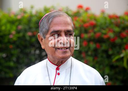 Bischof Theotonius Gomes, geboren am 9. April 1939, seine Einsetzung als Weihbischof von Dhaka erfolgte am 28. Mai 1996. Er war Bischof der Diözese Dinajpur. Stockfoto