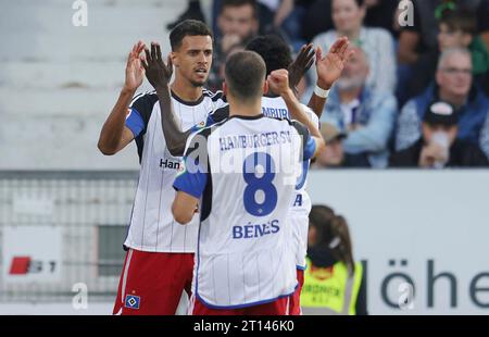 firo: 09/22/2023 Fußball: Fußball: 2. Bundesliga VfL Osnabruck - HSV Hamburg Hamburg HSV Hamburg Hamburg Hamburg Hamburg Hamburg Torjubel über 1-0 für den HSV Hamburg Hamburg von Robert Glatzel Stockfoto