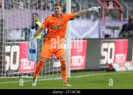 firo: 09/22/2023 Fußball: 2. Bundesliga VfL Osnabruck - HSV Hamburg HSV Hamburg Hamburg Hamburg Hamburg Hamburg 2:1 Lennart Grill, Geste, Torwart, VfL Osnabruck Stockfoto