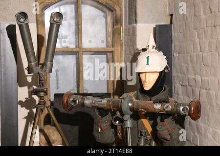 Swoszowice. Malopolska. Polen. Das Museum für Militärangelegenheiten in einer der Forts der Festung Krakau Österreich-Ungarn Stockfoto