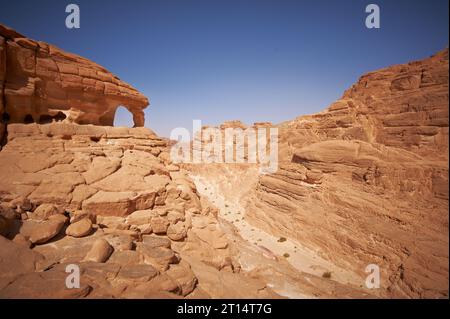 Fantastischer White Canyon auf der Sinai-Halbinsel, Ägypten Stockfoto