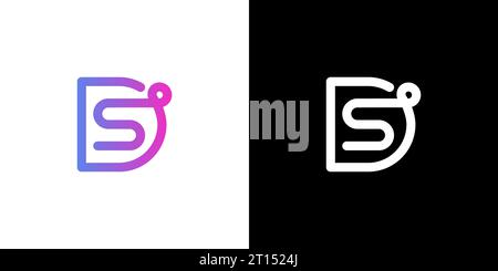 DS SD-Logo, DS SD-Monogramm, ursprüngliches SD DS-Logo, Buchstabe SD DS-Logo, Symbol, Vektor Stock Vektor