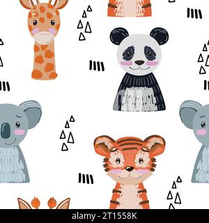 Vektor-Safari-Tiere. Stock Vektor