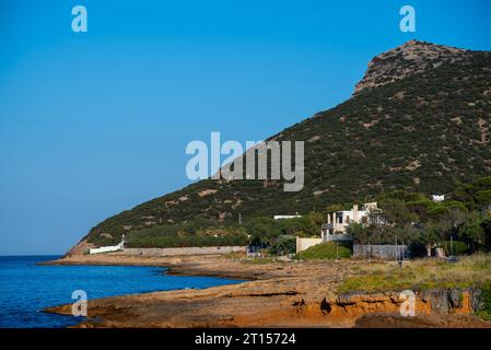 Touristenort in Avlaki, Porto Rafti in Griechenland. Stockfoto