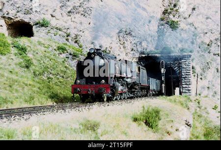 Spanischer Dampf um San Felices und Miranda de Ebro 7. Juni 1970. Stockfoto