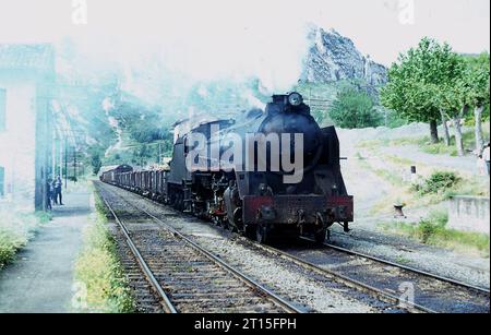 Spanischer Dampf um San Felices und Miranda de Ebro 7. Juni 1970. Stockfoto