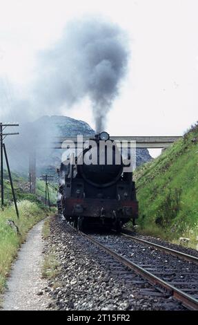 Spanischer Dampf um San Felices und Miranda de Ebro 7. Juni 1970. Stockfoto