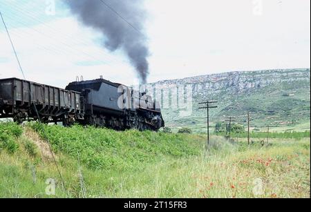 Spanischer Dampf um San Felices und Miranda de Ebro 7. Juni 1970. Stockfoto