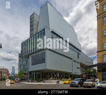 Renzo Piano entwarf das Whitney Museum of American Art in der Gansevoort Street 99, neben der High Line im Meatpacking District von New York. Stockfoto