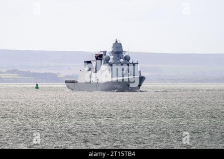 Die HDMS Niels Juel (F363) ist eine Fregatte der Iver-Huitfeldt-Klasse, die von der Königlichen Dänischen Marine betrieben wird. Stockfoto