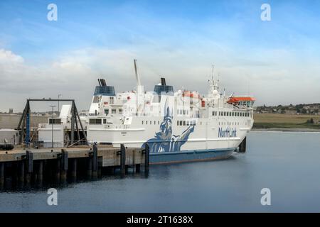 Northlink Ferry zu den Orkney-Inseln von Scrabster, Caithness, Schottland. Stockfoto