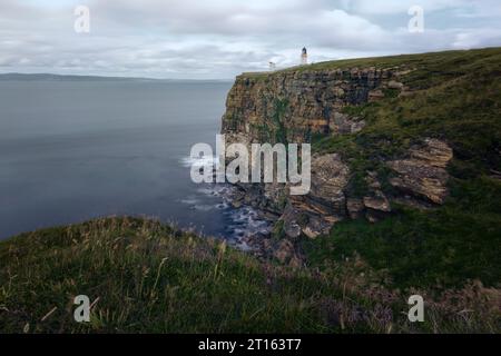 Der nördlichste Punkt des britischen Festlandes, Dunnet Head in Caithness, Schottland Stockfoto
