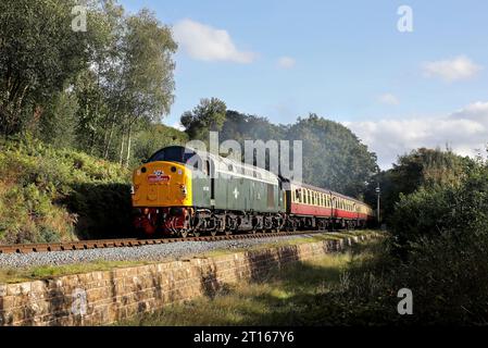 40106 fährt an der Tenbury Wall vorbei auf der 29.9.23 Stockfoto